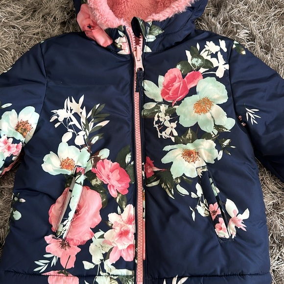 The Children’s Place Toddler Girls Reversible Coat - Picture 2 of 5